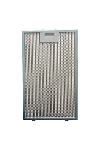 Filtre de hotte aspirante compatible 11010157 345 x 200 mm filtre à graisse pour hotte aspirante de cuisine ventilation aluminium 34,5 x 20,0 cm